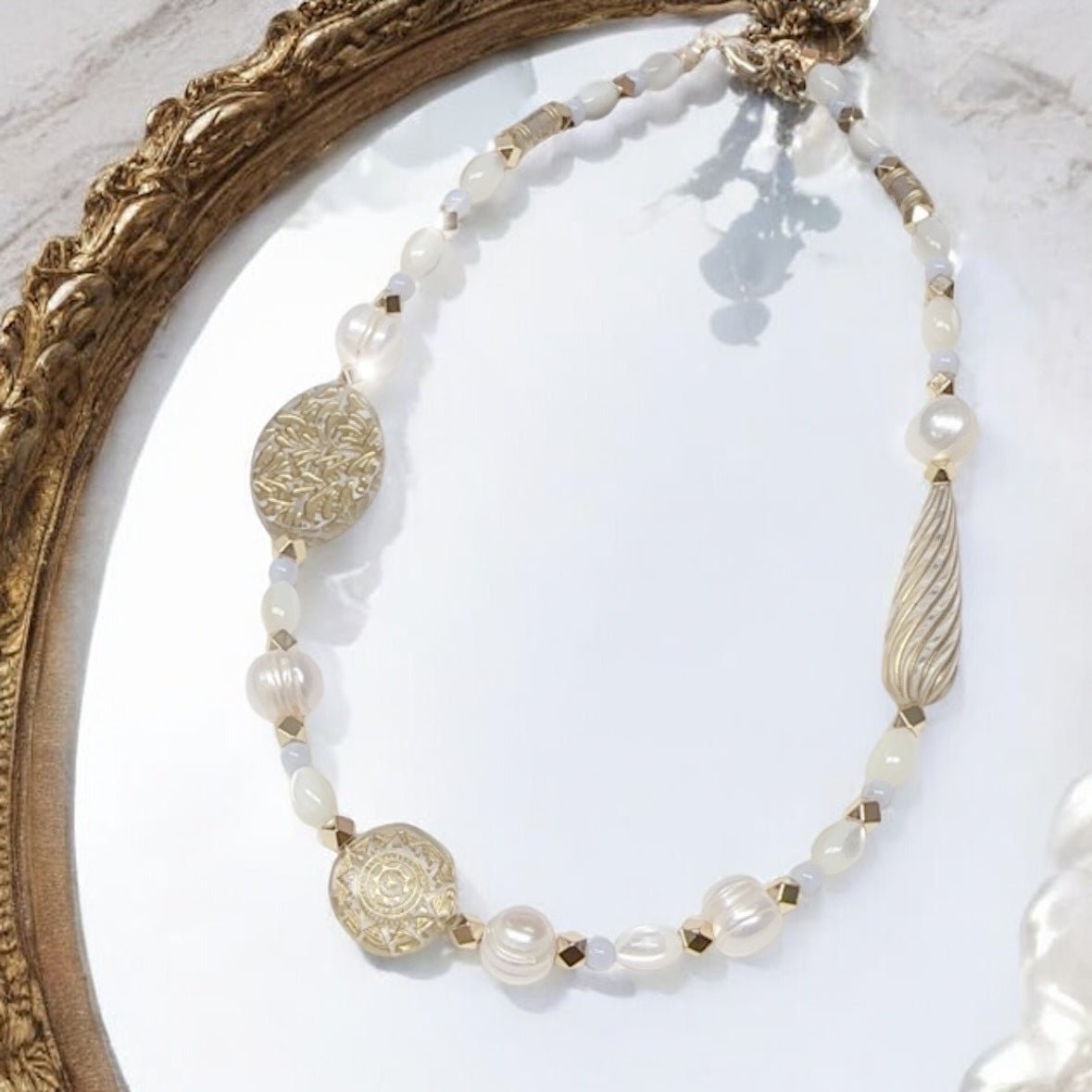 珍珠復古風頸鏈